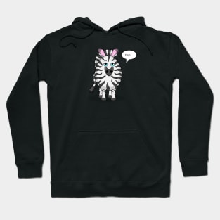 Eggy Zebra Hoodie